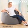 Sillón Hinchable Beanless Gris 114x114x71 Cm Intex