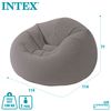 Sillón Hinchable Beanless Gris 114x114x71 Cm Intex