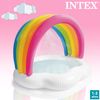 Piscina Hinchable Infantil Arcoíris Con Pulverizador Intex 142x119x84 Cm