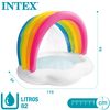 Piscina Hinchable Infantil Arcoíris Con Pulverizador Intex 142x119x84 Cm