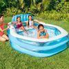 Piscina Hinchable Intex Color Azul, Con Toldo Desmontable 229x191x135cm, 1050l