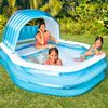 Piscina Hinchable Intex Color Azul, Con Toldo Desmontable 229x191x135cm, 1050l