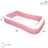 Piscina Hinchable Para Niños Rosa 305x183x56 Cm Intex