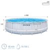 Piscina Desmontable Chevron Prism Premium Intex Redonda, 488x122cm, 19.156l