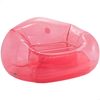 Sillón Hinchable Intex Transparente Rosa Beanless, 137x127x74cm