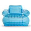 Sillón Hinchable Intex Transparente Azul Con Reposa Brazos 109x107x79cm