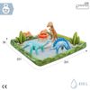 Intex - Centro De Juegos Acuático Dinosaurios Con Rociador Agua 201x201 Cm