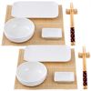 Set Sushi 12pcs (porcelana + Bambu + Madera) Bergner Colección Foodies