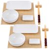 Set Sushi De 12 Piezas (porcelana + Bambu + Madera) Bergner Colección Foodies