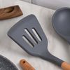 Set De 3 Utensilios De Cocina De Silicona San Ignacio Daimiel 32 Cm Gris