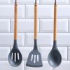 Set De 3 Utensilios De Cocina De Silicona San Ignacio Daimiel 32 Cm Gris