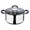 Cacerola Acero Inoxidable Masterpro 24x12cm 5l Acer.inox 18/10 Apta Todo Tipo De Cocinas