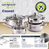 Batería De Cocina De 7 Piezas San Ignacio Cassel Acero Inoxidable