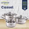 Batería De Cocina De 5 Piezas San Ignacio Cassel Acero Inoxidable