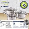 Batería De Cocina De 5 Piezas San Ignacio Cassel Acero Inoxidable