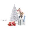 168765 Árbol Sintético De Navidad Mod. Bianconatale 210cm Y 860 Puntas -blanco