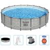 Conjunto De Piscina Power Steel 549x122 Cm Bestway