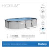 Piscina Desmontable Ovalada Con Pared De Acero Reforzada Bestway Hydrium 610x360x120 Cm Con Depuradora De Arena De 5 678 L/h