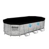 Piscina Desmontable Tubular Bestway Power Steel Diseño Piedra 549x274x122 Cm Depuradora Cartucho 5.678 L/h Cobertor Y Escalera