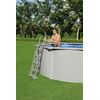 Piscina Desmontable Redonda Bestway Hydrium 300x120 Cm Con Depuradora De Arena 3.028l/h, Tapiz De Suelo, Cobertor Y Escalera