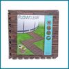 Protector De Suelo Para Piscinas Bestway Flowclear 12 Piezas De 50x50 Cm Color Marrón Con Efecto Realista De Madera