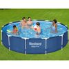 Piscina Desmontable Tubular Bestway Steel Pro 396x84 Cm Con Revestimiento De Duraplus Y Depuradora Cartucho 2.006 L/h