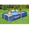 Piscina Desmontable Rectangular Bestway Steel Pro 221x150x43 Cm Capacidad Para 1.200 Litros Color Azul