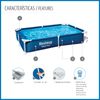 Piscina Desmontable Rectangular Bestway Steel Pro 221x150x43 Cm Capacidad Para 1.200 Litros Color Azul