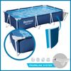 Piscina Desmontable Rectangular Bestway Steel Pro 300x201x66 Cm Capacidad Para 3.000 Litros Color Azul