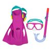 Set Gafas Con Tubo Y Aletas Junior Bestway De 7 A 14 Años 2 Colores