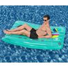 Colchoneta Hinchable Para Playa O Piscina Bestway Retro Beats 174x117 Cm Con Diseño Multicolor En Forma De Cinta De Cassete