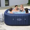 Spa Hinchable Bestway Hawaii 180x180x71 Cm Para 4-6 Personas Cuadrado Con Depuradora De 1.325l/h Capacidad Hasta 840l Azul