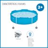 Piscina Desmontable Tubular Infantil Bestway My First Frame Pools Ø152x38 Cm Capacidad De 580 Litros