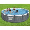 Piscina Desmontable Bestway Steel Pro Max Ø457x107 Cm Con Depuradora De Cartucho 3.028 L/h, Luz Led, Escalera Y Cobertor