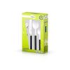 Set 24 Pzs Acero Inox Happie Black San Ignacio