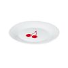 Plato De Postre Benetton Fruits Blanco Rojo 4 Unidades