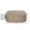 Spa Hinchable Bestway Lay-z-spa Palma 201x201x80 Cm Para 5-7 Personas Con Hydrojet  Y Cobertor