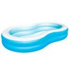 Piscina Hinchable Infantil Con Forma En 8 Para + 3 Años Azul De 262x157x46 Cm