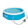 Piscina Desmontable Autoportante Bestway Fast Set 244x66 Cm Depuradora De Cartucho De 1.249 Litros/hora