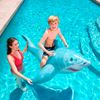 Flotador De Tiburón Para + 3 Años Azul Infantil De Pvc De 183x102 Cm