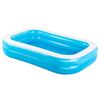 Piscina Hinchable Rectangular Mediana Para + 6 Años Azul De262x175x51 Cm