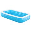 Piscina Hinchable Rectangular Grande Para + 6 Años Azul De 305x183x56 Cm