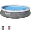 Piscina Fast Set Redonda Gris 396x84 Cm Bestway