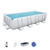 Piscina Desmontable Tubular Bestway Power Steel 488x244x122 Cm Depuradora De Arena De 3.028 L/h