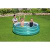 Piscina Hinchable Autoportante Infantil Bestway 170x53 Cm Diseño Big Metallic 3-ring Pool Edad Mayores De 6 Años
