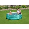 Piscina Hinchable Autoportante Infantil Bestway 170x53 Cm Diseño Big Metallic 3-ring Pool Edad Mayores De 6 Años