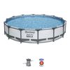 Piscina Desmontable Tubular Bestway Steel Pro Max 427x84 Cm Con Depuradora Cartucho 2.006 L/h