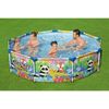 Piscina Desmontable Tubular Infantil Bestway Steel Pro 274x66 Cm Diseño De Animales Edad Mayores De 5 Años