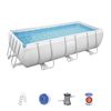 Piscina Desmontable Tubular Bestway Power Steel 404x201x100 Cm Depuradora Cartucho 2.006 L/h Y Escalera