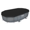 Piscina Desmontable Tubular Bestway Power Steel Oval 488x305x107 Cm Con Depuradora Cartucho 3.028 L/h Con Cobertor Y Escalera